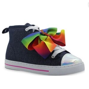 Jojo Siwa Denim Rainbow High-Top Girl Sneaker